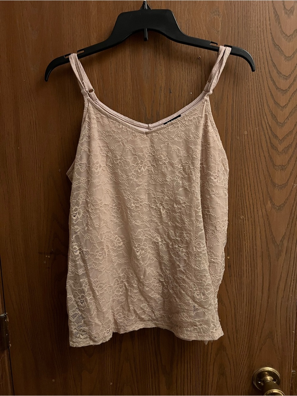 torrid Lace Trim Cami in light brown